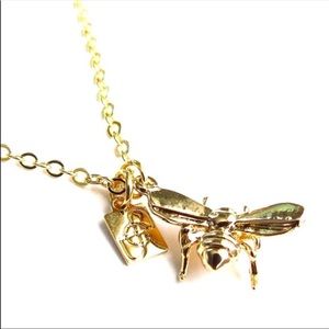 Bumble bee necklace